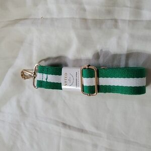 NWT Noted By Post-It Accessory Strap - Green and White - Size   1.25 IN X 50 IN